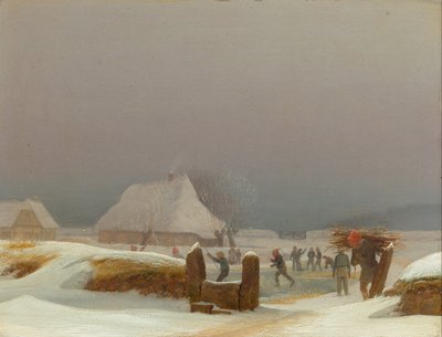 Winterlandschaft von Fünen von Wilhelm Bendz